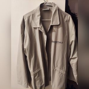 ESSENTIALS Fear of God oat coaches jacket mens medium
